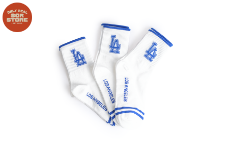 MLB Stripe Logo Socks los angeles dodgers