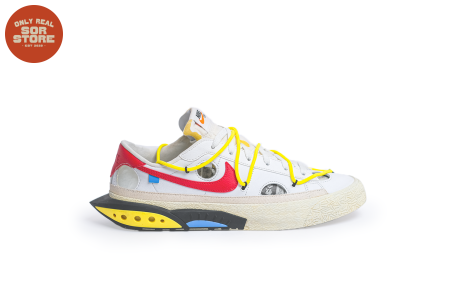 Off-White X Nike Blazer Low ‘White University Red’ - DH7863-100