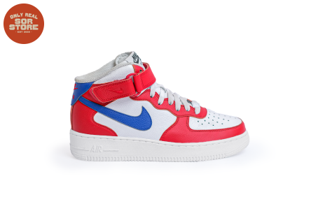 Nike Air Force 1 Mid By You Red Blue