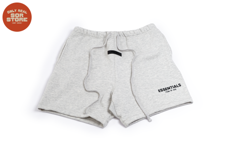 FEAR OF GOD ESSENTIALS Sweat Shorts Light Heather Grey/Black - FEAR0026